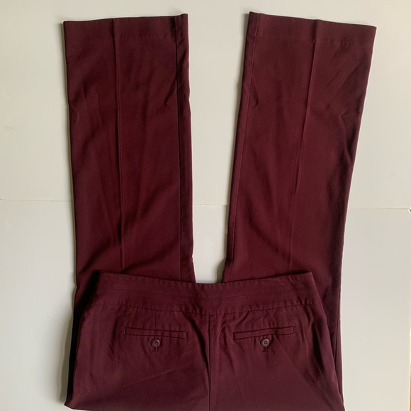 Vintage Ann TAYLOR LOFT burgundy low rise trousers - Picture 3 of 7